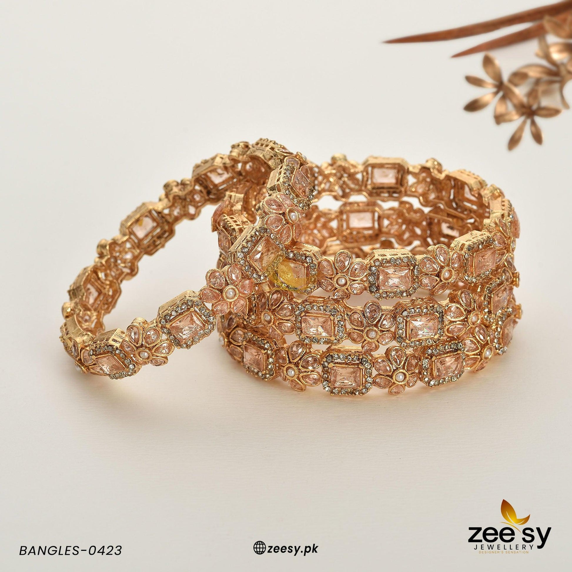Bangles-0423 -  Zeesy Bangles - Original Designer Dress - House of Maryam