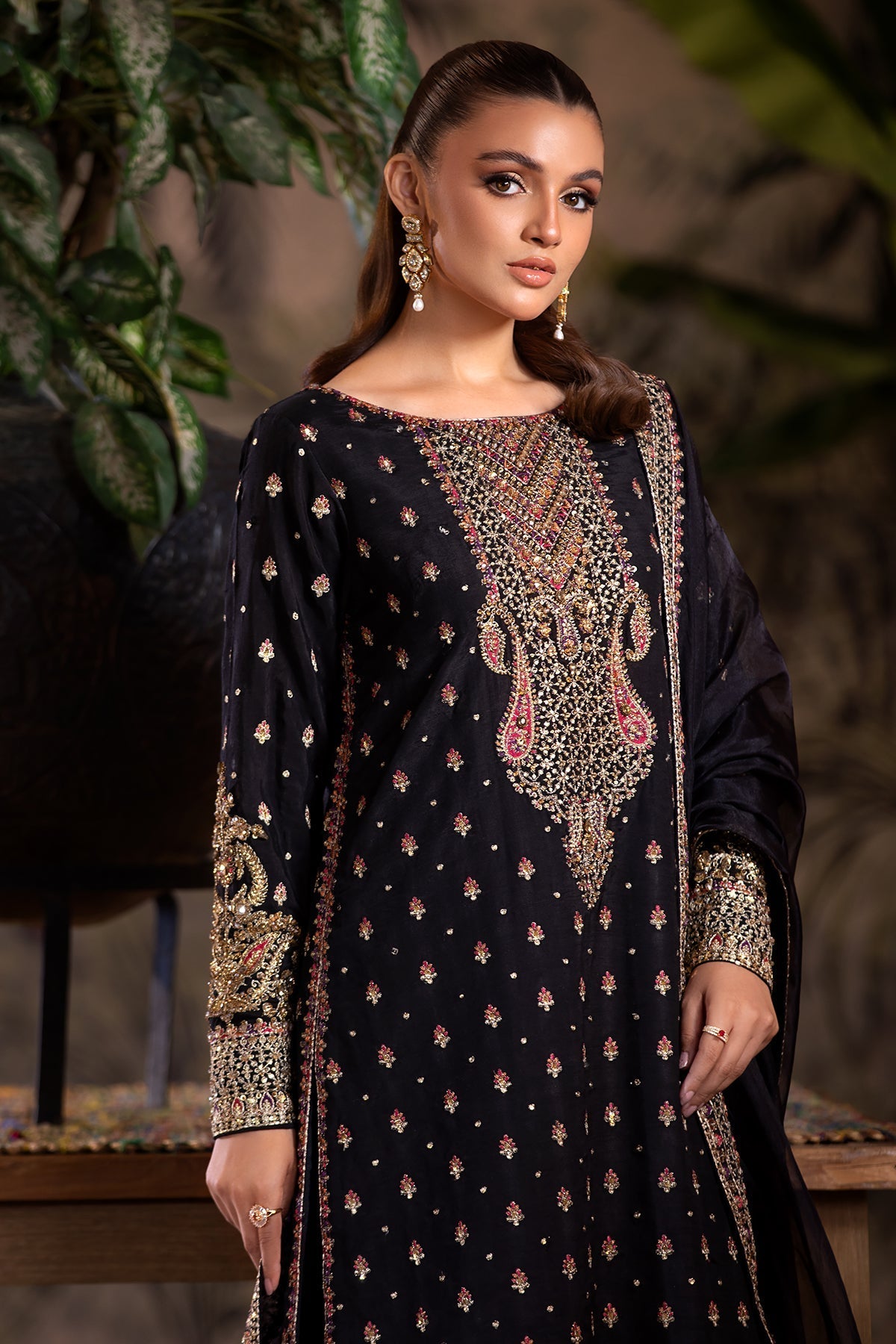 Charizma | Festive Pret | CMA-4-050 BLACK -  Charizma Formal - Original Designer Dress - House of Maryam