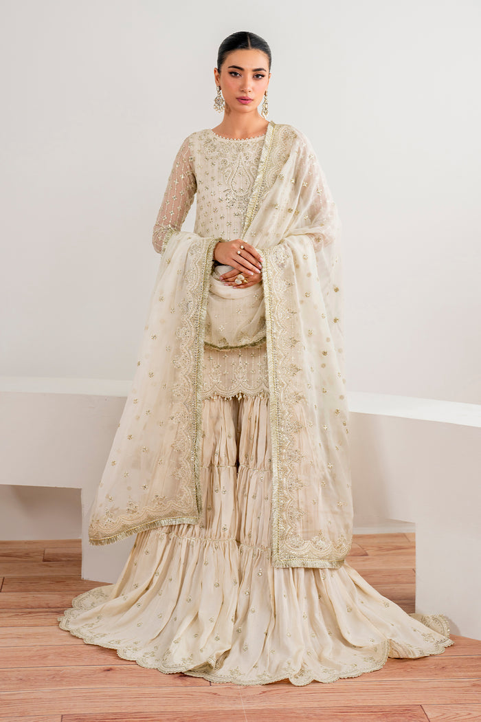 Baroque | Velvet Formals | CHIFFON UF-687 -  Baroque Ladies Clothes - Original Designer Dress - House of Maryam