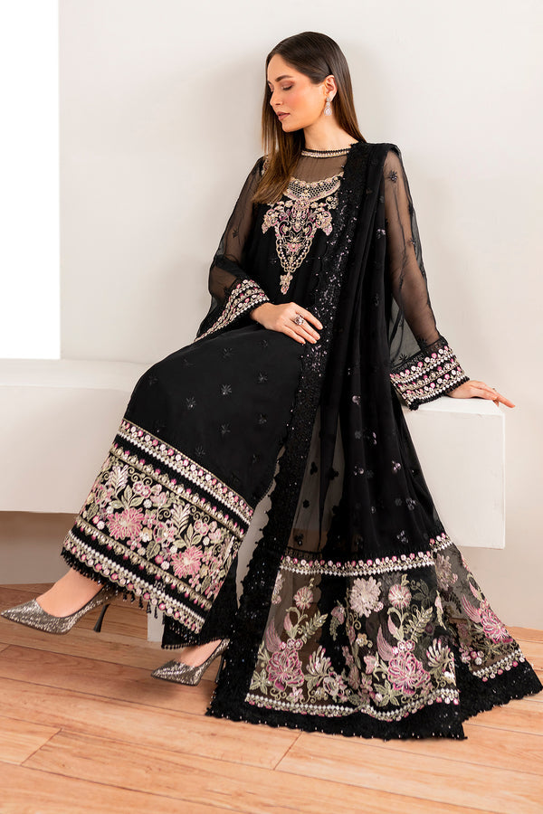 Baroque | Velvet Formals | CHIFFON UF-679 -  Baroque Ladies Clothes - Original Designer Dress - House of Maryam