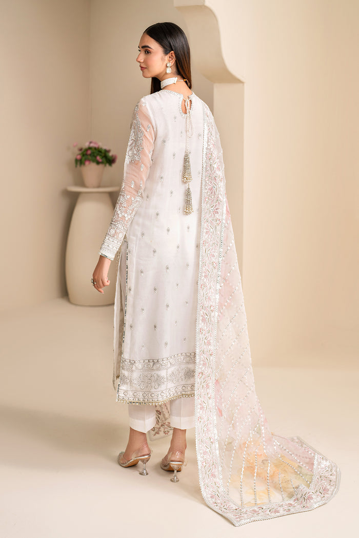 Baroque | Velvet Formals | CHIFFON UF-623 -  Baroque Ladies Clothes - Original Designer Dress - House of Maryam