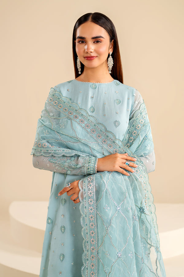 Baroque | Velvet Formals | CHIFFON UF-624 -  Baroque Ladies Clothes - Original Designer Dress - House of Maryam