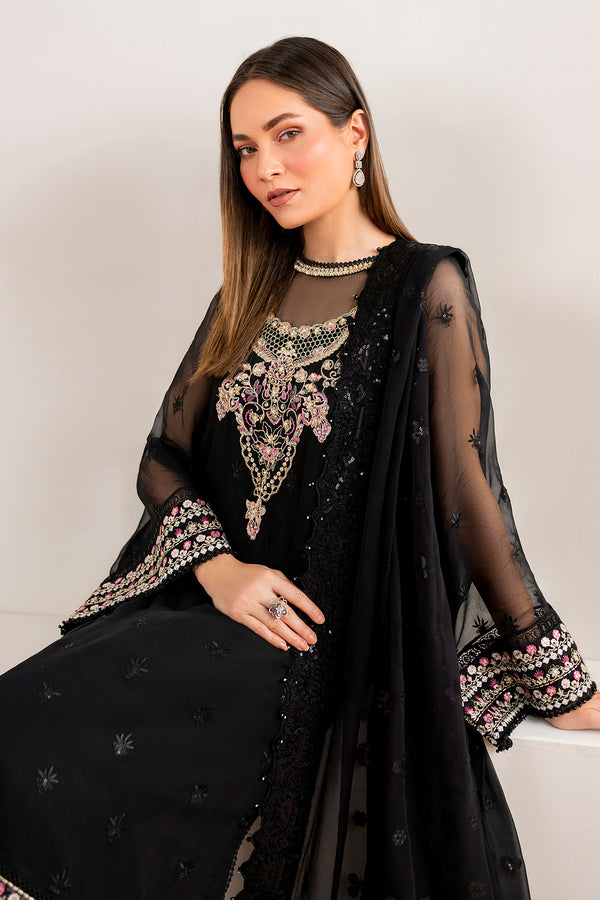 Baroque | Velvet Formals | CHIFFON UF-679 -  Baroque Ladies Clothes - Original Designer Dress - House of Maryam