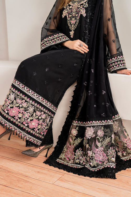 Baroque | Velvet Formals | CHIFFON UF-679 -  Baroque Ladies Clothes - Original Designer Dress - House of Maryam