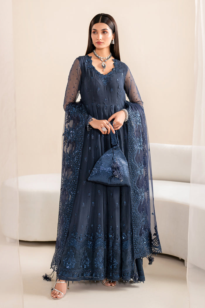 Baroque | Velvet Formals | CHIFFON UF-617 -  Baroque Ladies Clothes - Original Designer Dress - House of Maryam