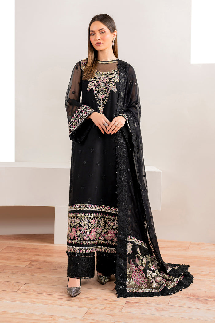 Baroque | Velvet Formals | CHIFFON UF-679 -  Baroque Ladies Clothes - Original Designer Dress - House of Maryam