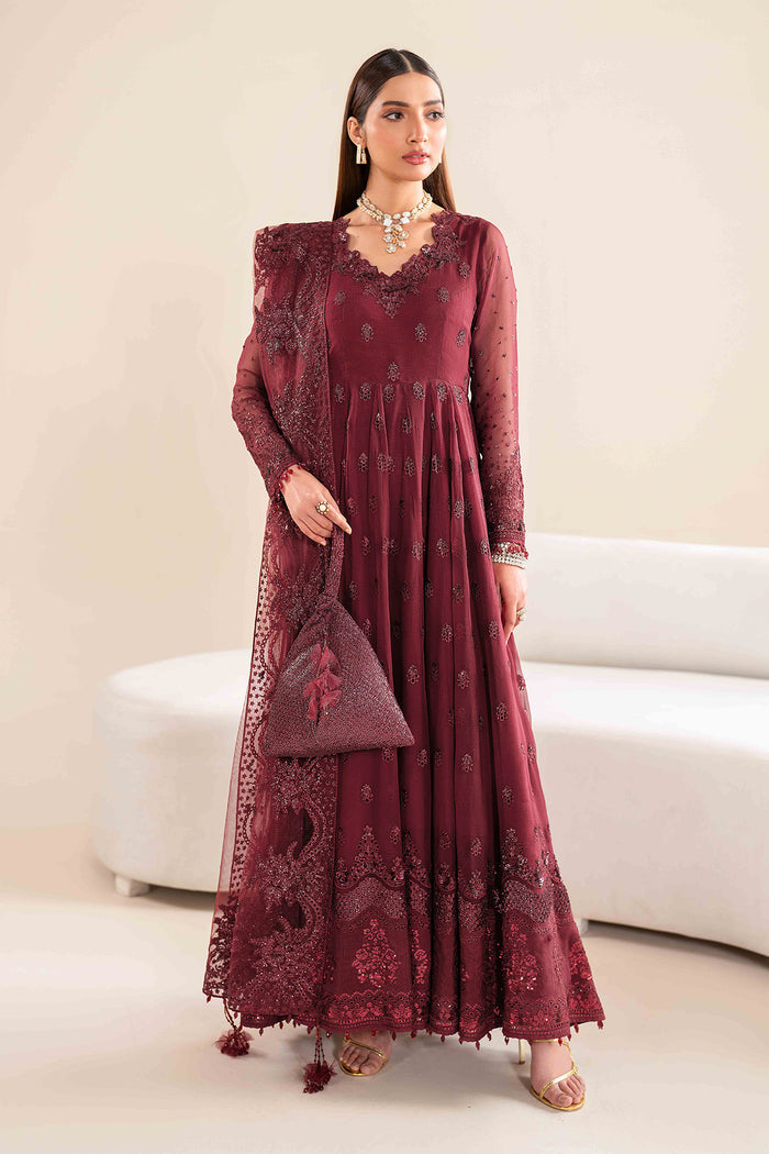 Baroque | Velvet Formals | CHIFFON UF-618 -  Baroque Ladies Clothes - Original Designer Dress - House of Maryam