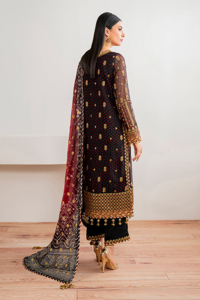 Baroque | Velvet Formals | CHIFFON UF-683 -  Baroque Ladies Clothes - Original Designer Dress - House of Maryam