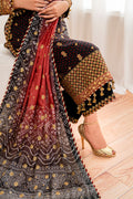Baroque | Velvet Formals | CHIFFON UF-683 -  Baroque Ladies Clothes - Original Designer Dress - House of Maryam