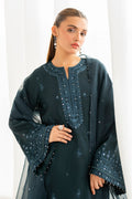 Baroque | Velvet Formals | SILK UF-696 -  Baroque Ladies Clothes - Original Designer Dress - House of Maryam