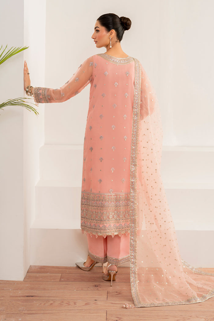 Baroque | Velvet Formals | CHIFFON UF-697 -  Baroque Ladies Clothes - Original Designer Dress - House of Maryam