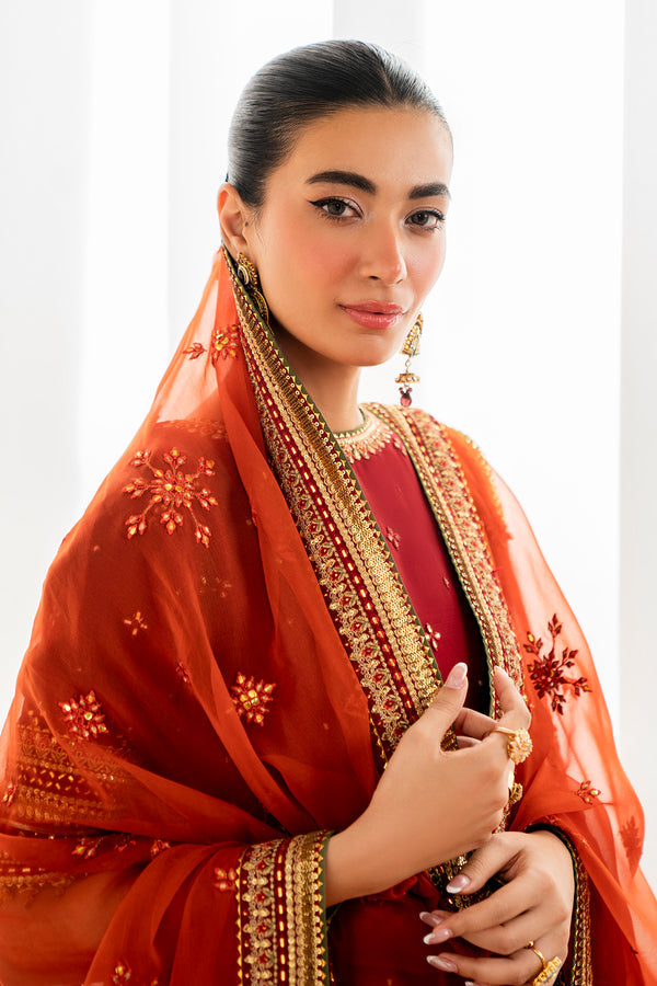 Baroque | Velvet Formals | CHIFFON UF-698 -  Baroque Ladies Clothes - Original Designer Dress - House of Maryam