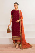 Baroque | Velvet Formals | CHIFFON UF-698 -  Baroque Ladies Clothes - Original Designer Dress - House of Maryam
