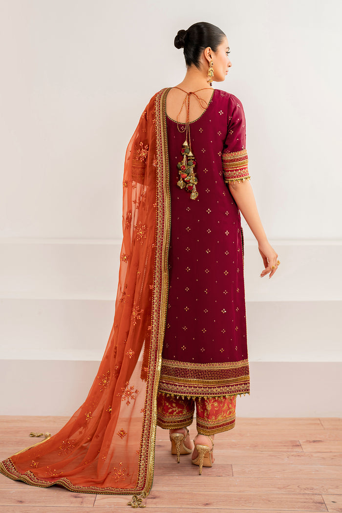 Baroque | Velvet Formals | CHIFFON UF-698 -  Baroque Ladies Clothes - Original Designer Dress - House of Maryam