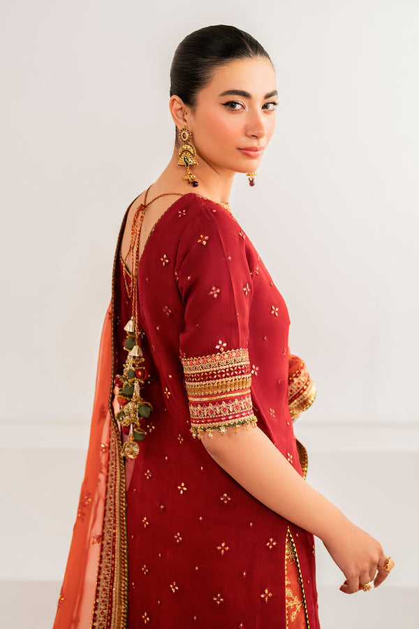 Baroque | Velvet Formals | CHIFFON UF-698 -  Baroque Ladies Clothes - Original Designer Dress - House of Maryam