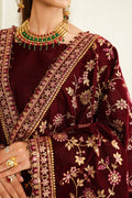 Baroque | Luxury Pret 24 | VELVET SUIT PR-1013 -  Baroque Ladies Clothes - Original Designer Dress - House of Maryam