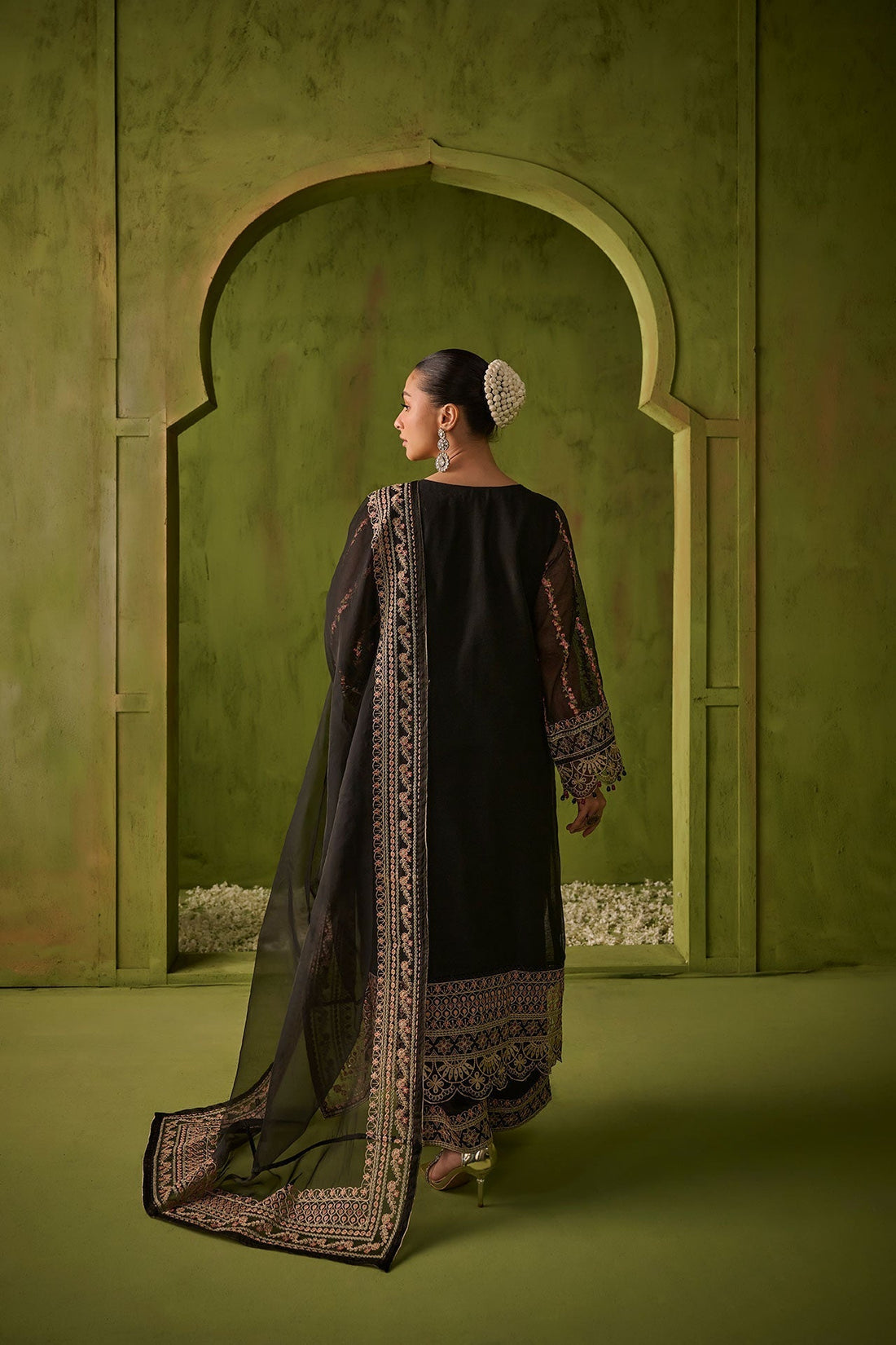 Dhanak | Festive Formals | SS24DU-3192 BLACK 3Pcs -  Dhanak Formal - Original Designer Dress - House of Maryam