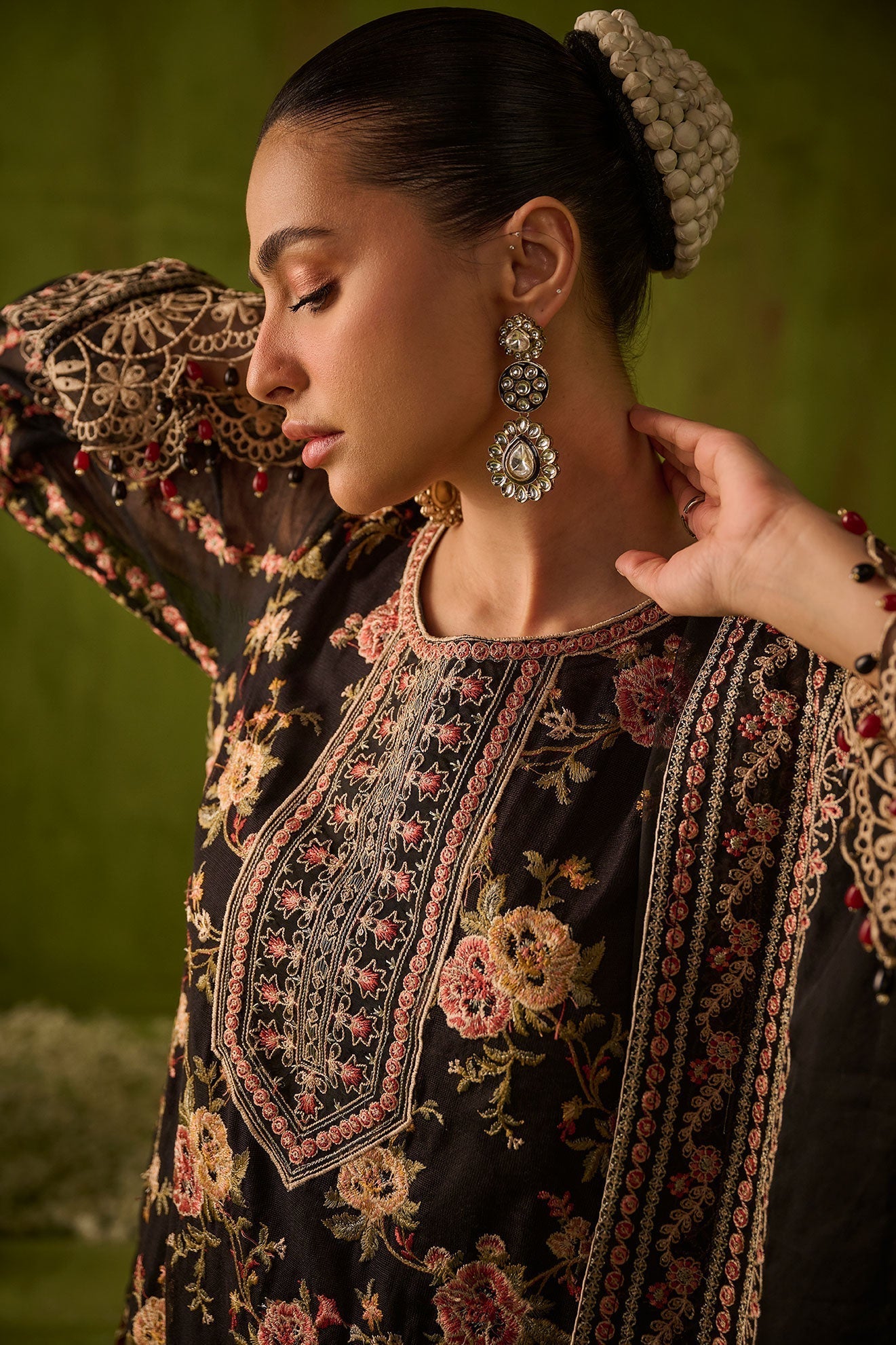 Dhanak | Festive Formals | SS24DU-3192 BLACK 3Pcs -  Dhanak Formal - Original Designer Dress - House of Maryam