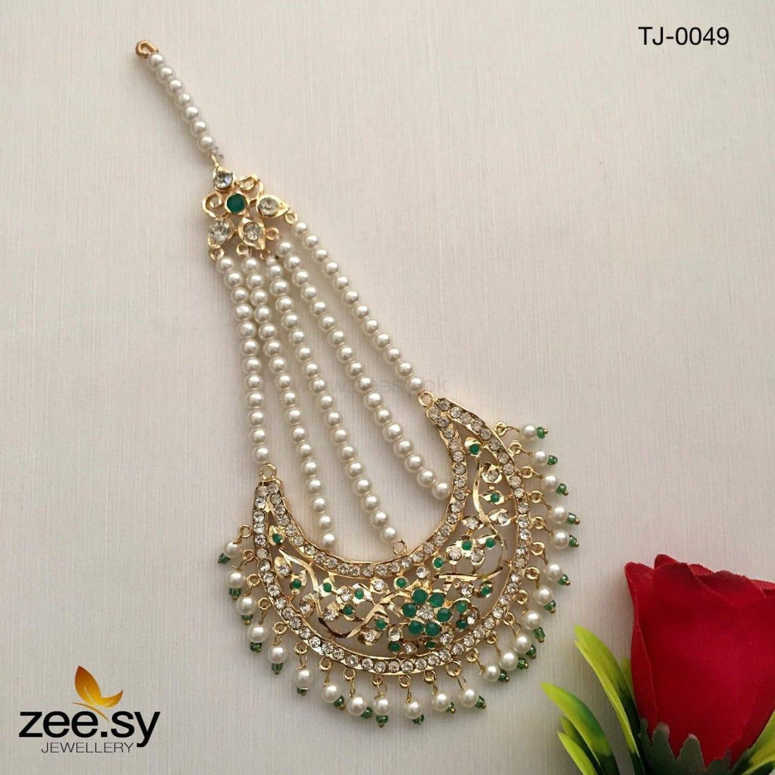 Chand Jhumar-0049 -  Zeesy jhumar - Original Designer Dress - House of Maryam