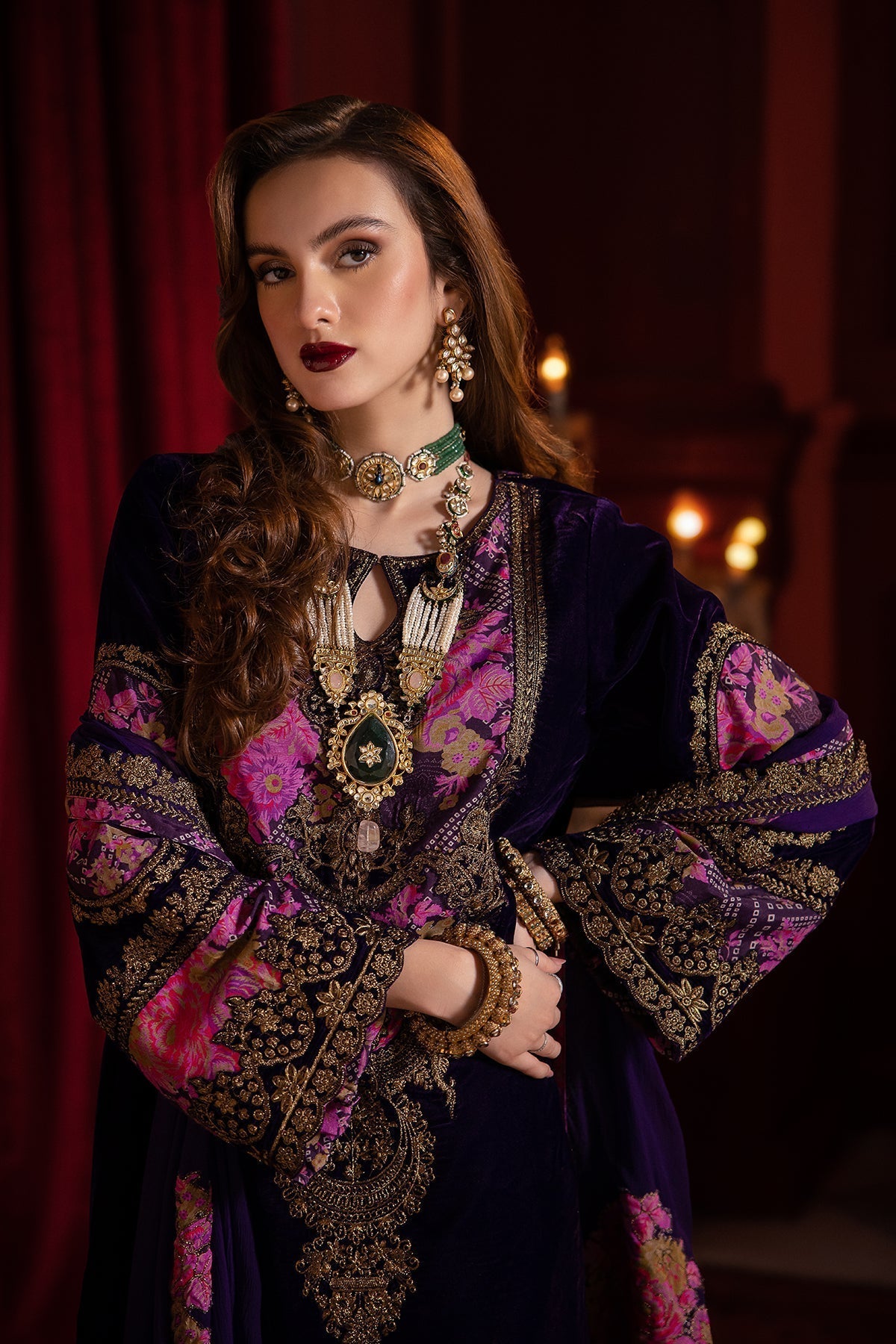 Charizma | Signora Velvet | Velvet CVT4-01 -  Charizma Ladies Clothes - Original Designer Dress - House of Maryam