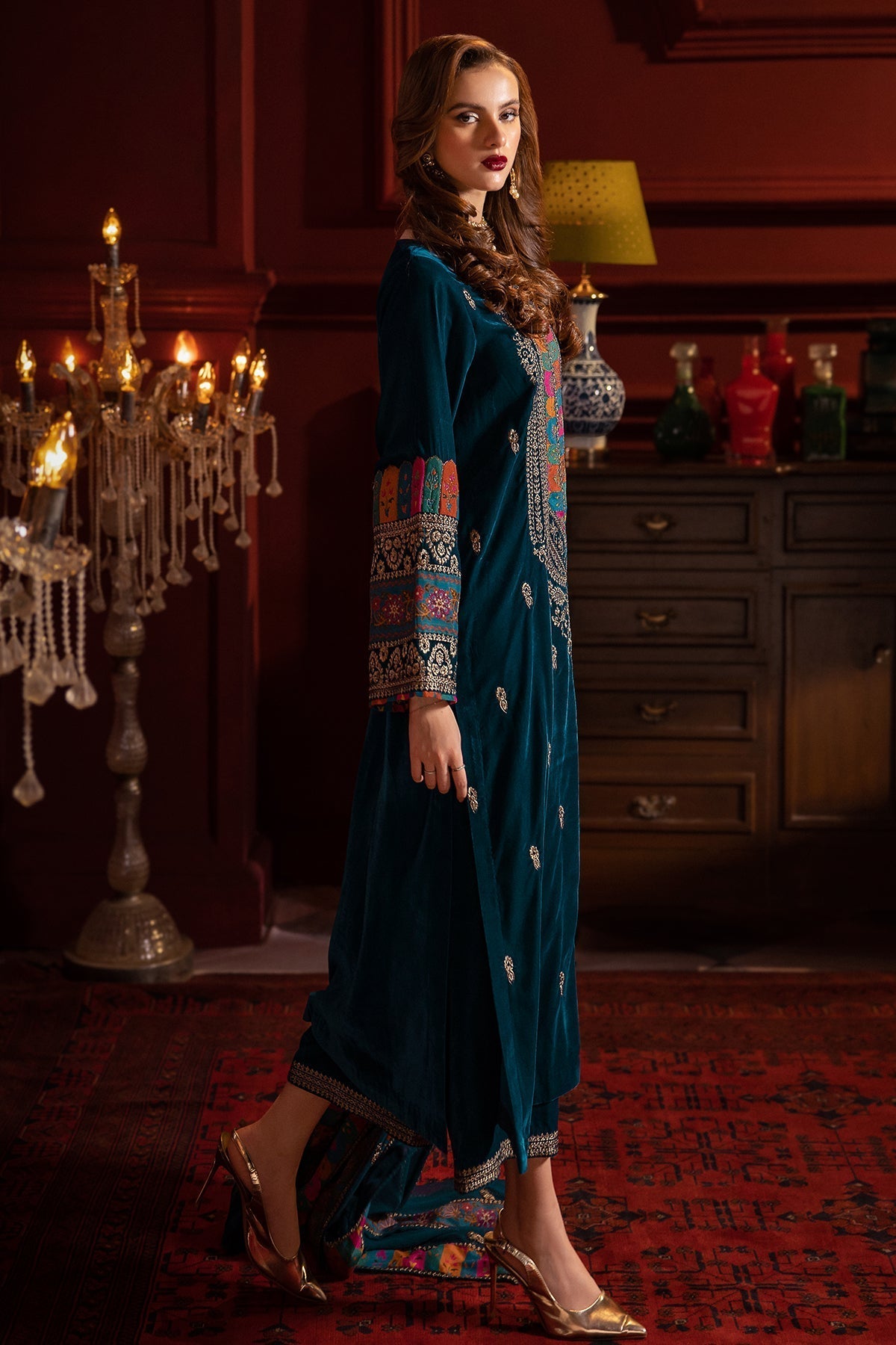 Charizma | Signora Velvet | Velvet CVT4-02 -  Charizma Ladies Clothes - Original Designer Dress - House of Maryam