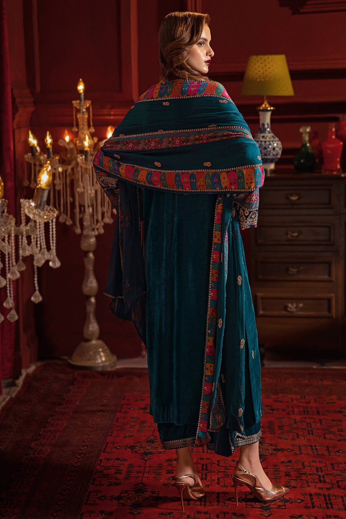 Charizma | Signora Velvet | Velvet CVT4-02 -  Charizma Ladies Clothes - Original Designer Dress - House of Maryam