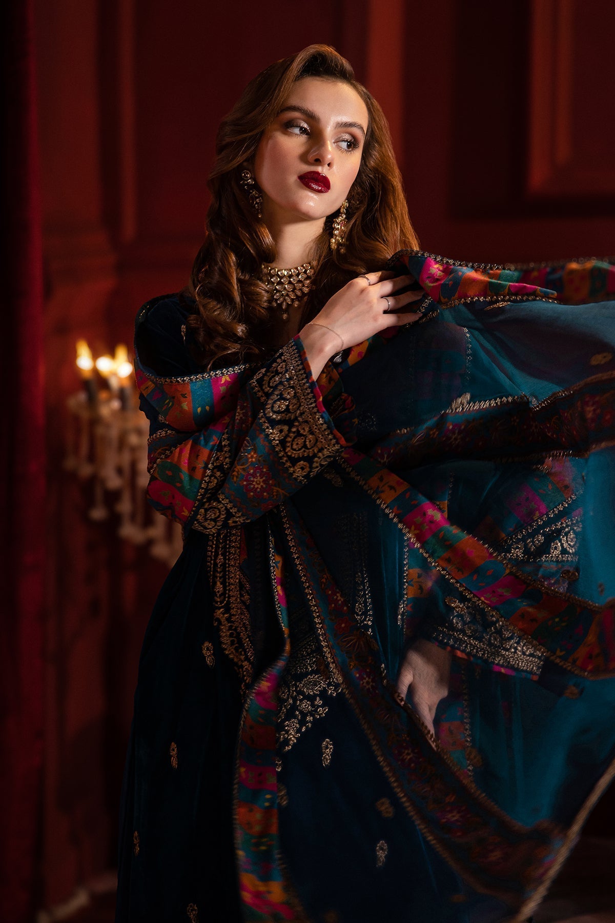 Charizma | Signora Velvet | Velvet CVT4-02 -  Charizma Ladies Clothes - Original Designer Dress - House of Maryam