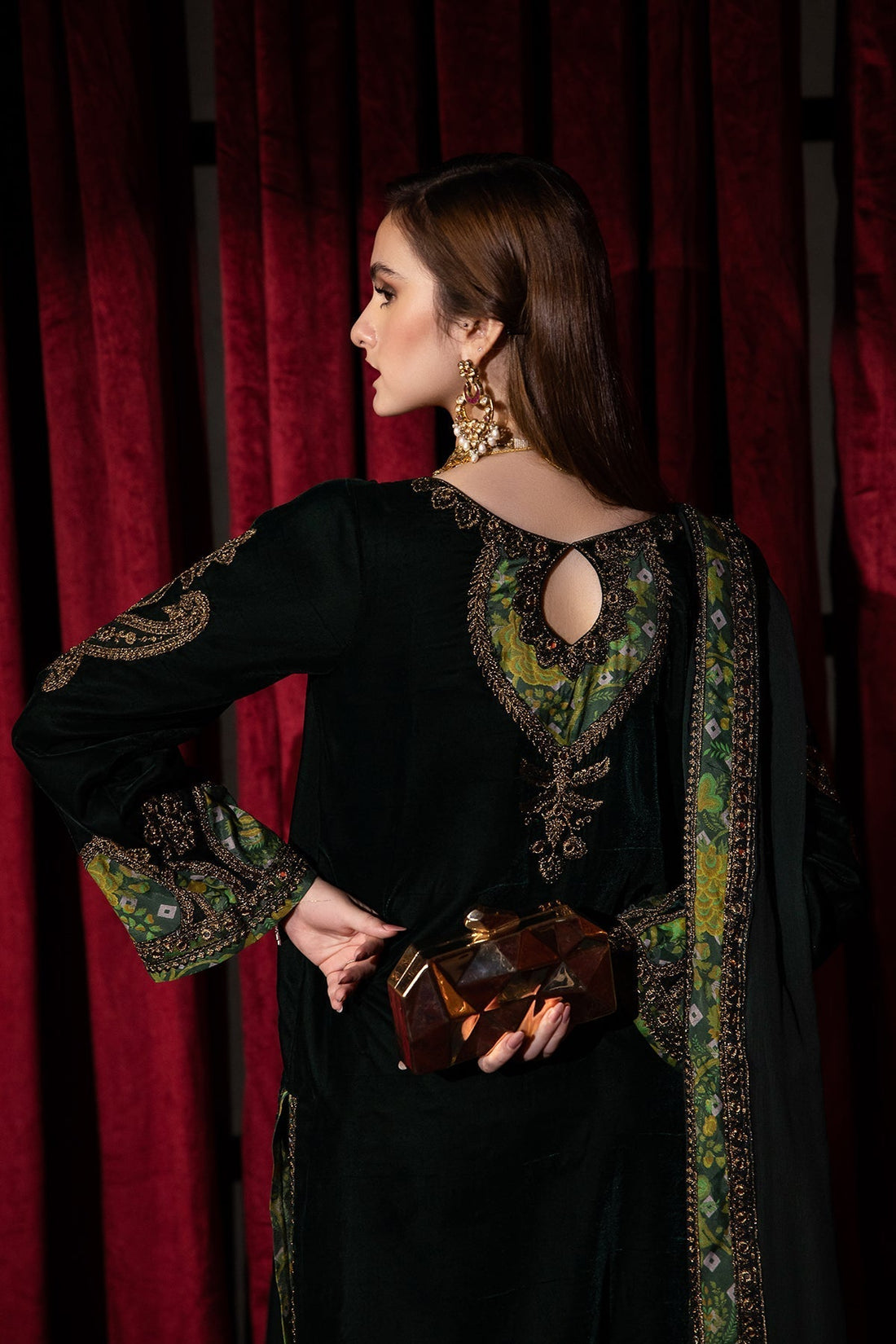 Charizma | Signora Velvet | Velvet CVT4-03 -  Charizma Ladies Clothes - Original Designer Dress - House of Maryam