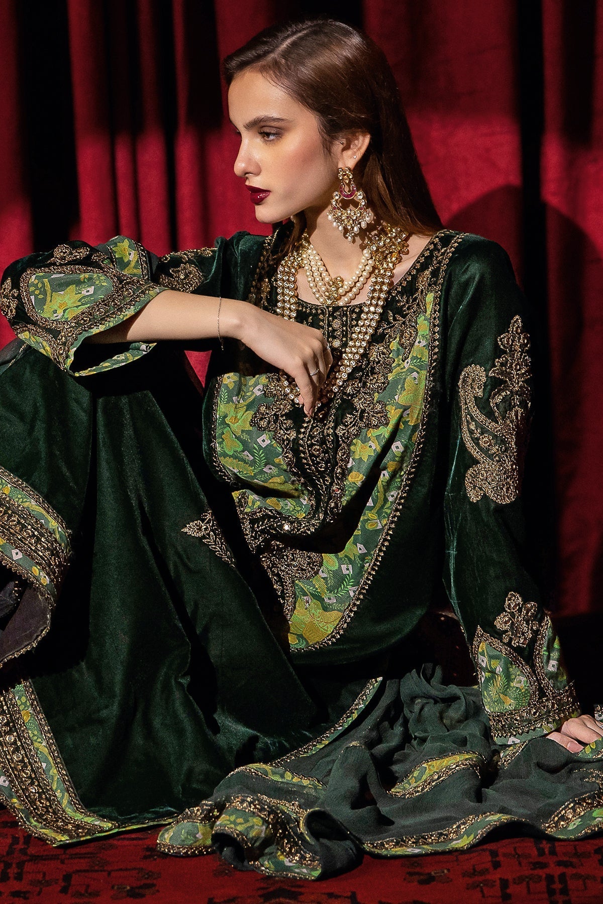 Charizma | Signora Velvet | Velvet CVT4-03 -  Charizma Ladies Clothes - Original Designer Dress - House of Maryam