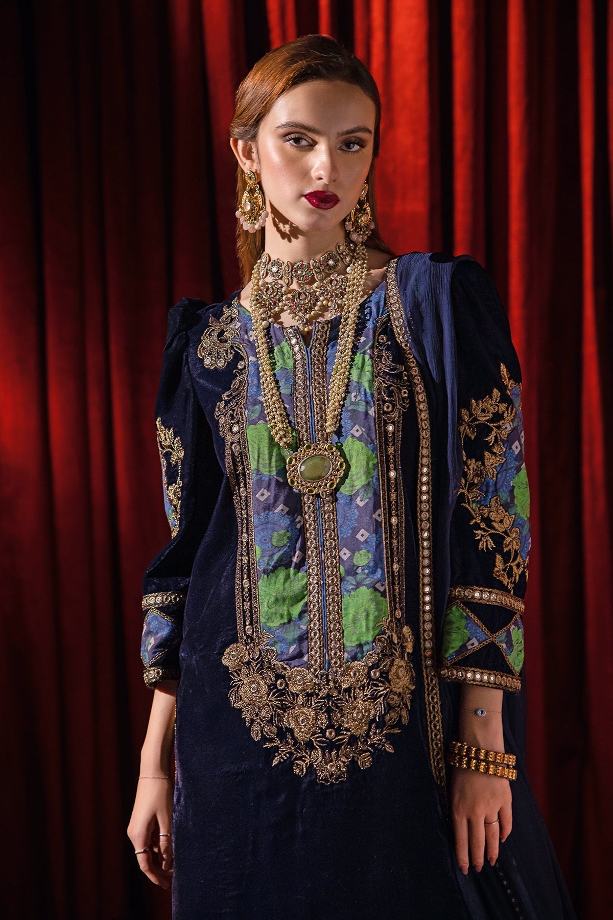 Charizma | Signora Velvet | Velvet CVT4-09 -  Charizma Ladies Clothes - Original Designer Dress - House of Maryam