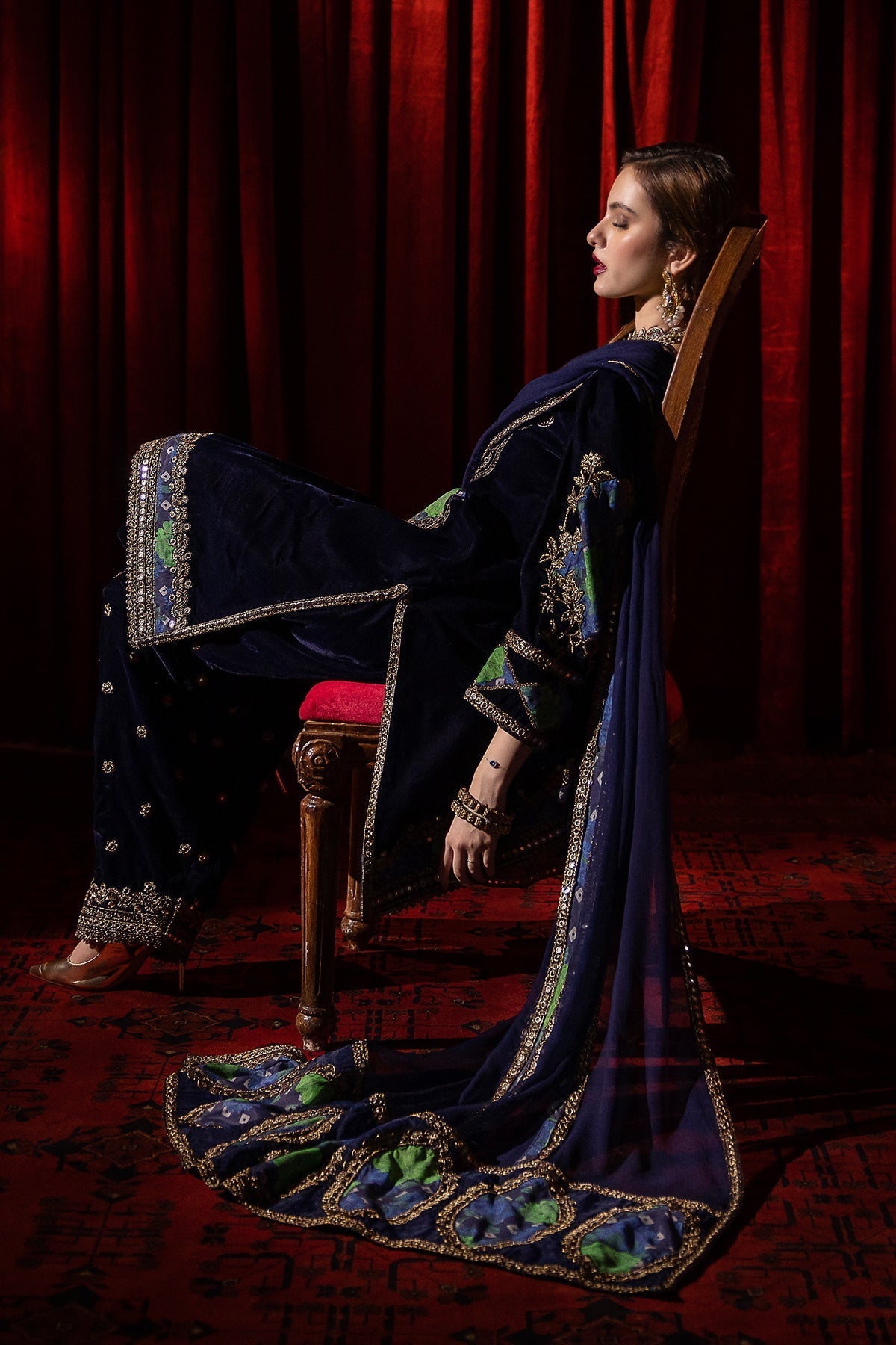 Charizma | Signora Velvet | Velvet CVT4-09 -  Charizma Ladies Clothes - Original Designer Dress - House of Maryam
