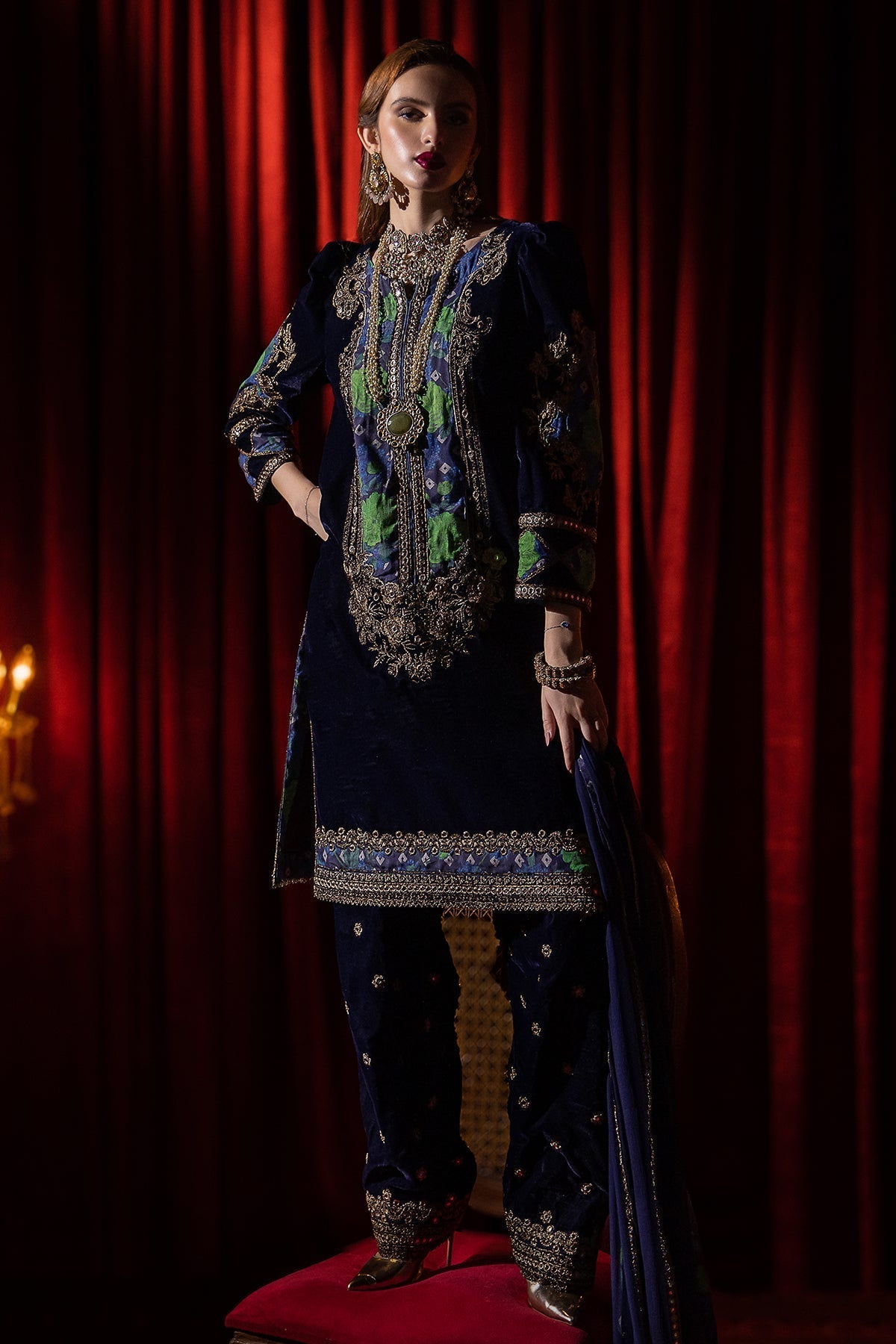 Charizma | Signora Velvet | Velvet CVT4-09 -  Charizma Ladies Clothes - Original Designer Dress - House of Maryam