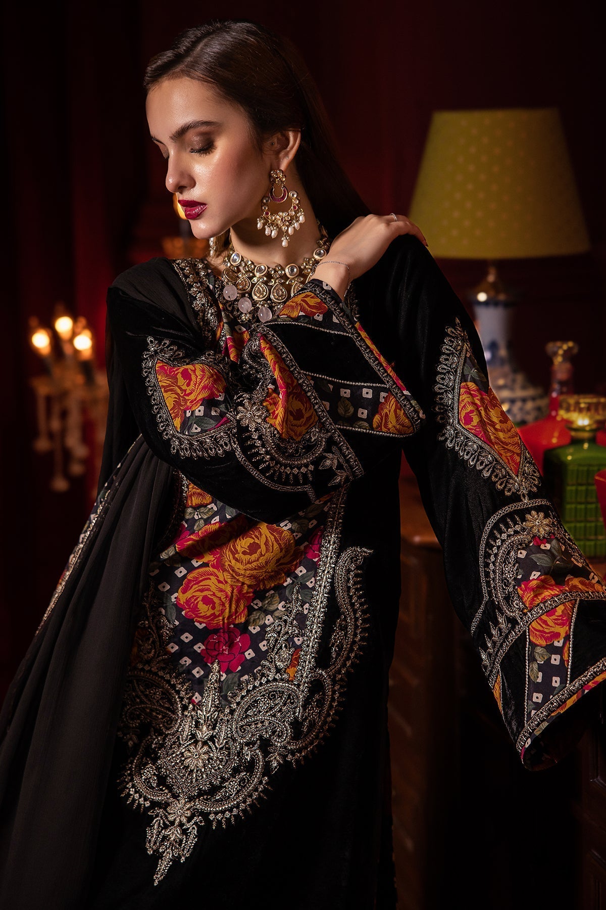 Charizma | Signora Velvet | Velvet CVT4-04 -  Charizma Ladies Clothes - Original Designer Dress - House of Maryam