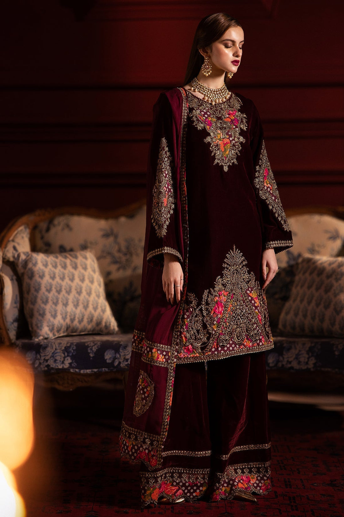 Charizma | Signora Velvet | Velvet CVT4-06 -  Charizma Ladies Clothes - Original Designer Dress - House of Maryam