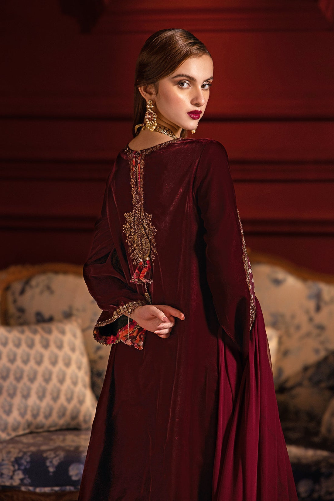 Charizma | Signora Velvet | Velvet CVT4-06 -  Charizma Ladies Clothes - Original Designer Dress - House of Maryam