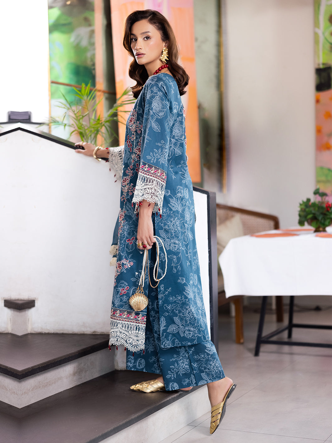 Mahnur | After Hours Luxury Lawn 25 | Confetti Hour -  Mahnur Ladies Clothes - Original Designer Dress - House of Maryam