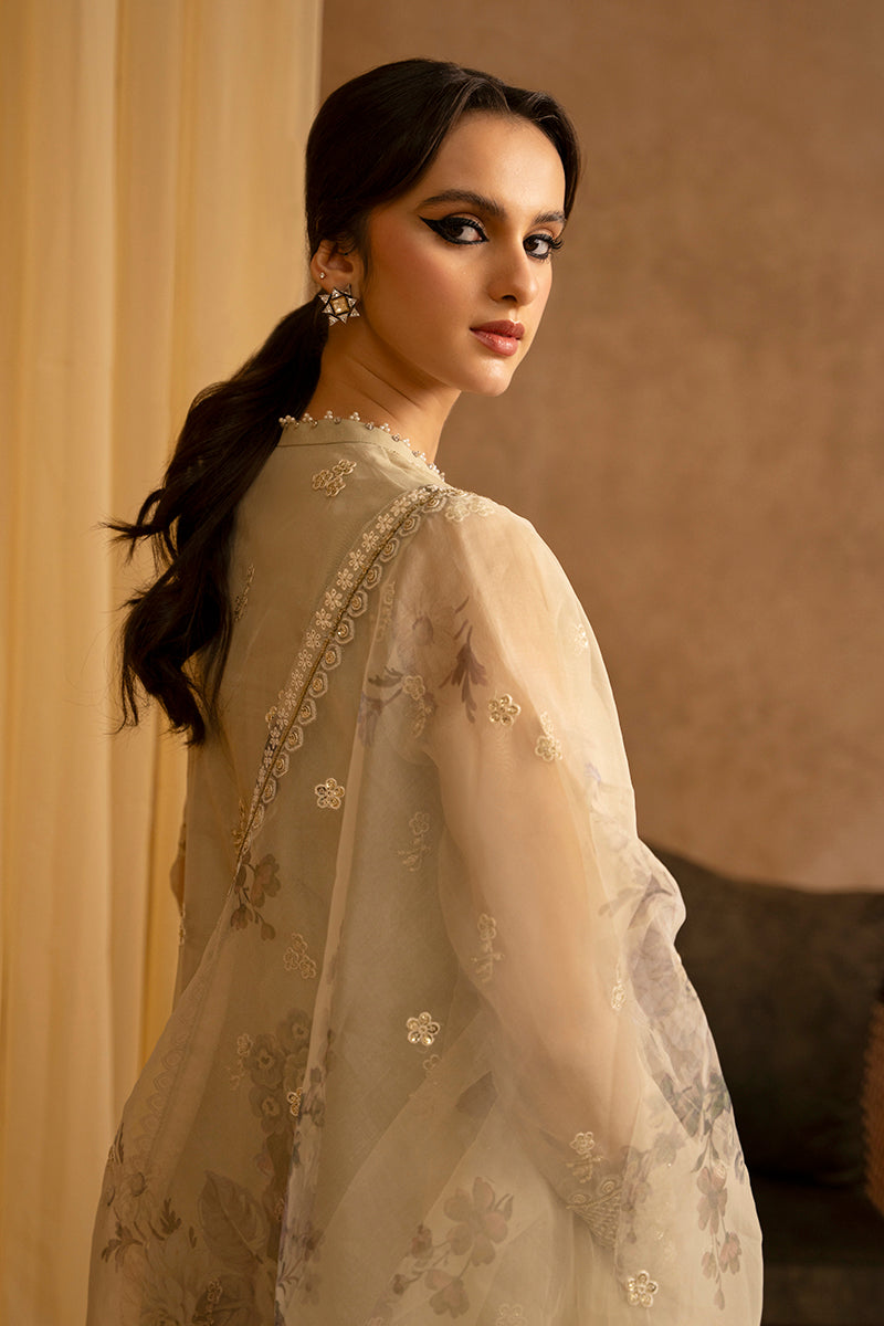 Cross Stitch | Eid Collection | ISLAND FOSSIL -  Cross Stitch Luxury - Original Designer Dress - House of Maryam