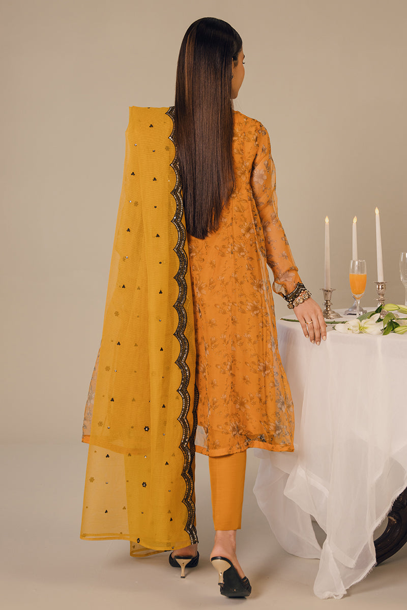 Cross Stitch | Eid Collection | HARVEST GOLD -  Cross Stitch Luxury - Original Designer Dress - House of Maryam
