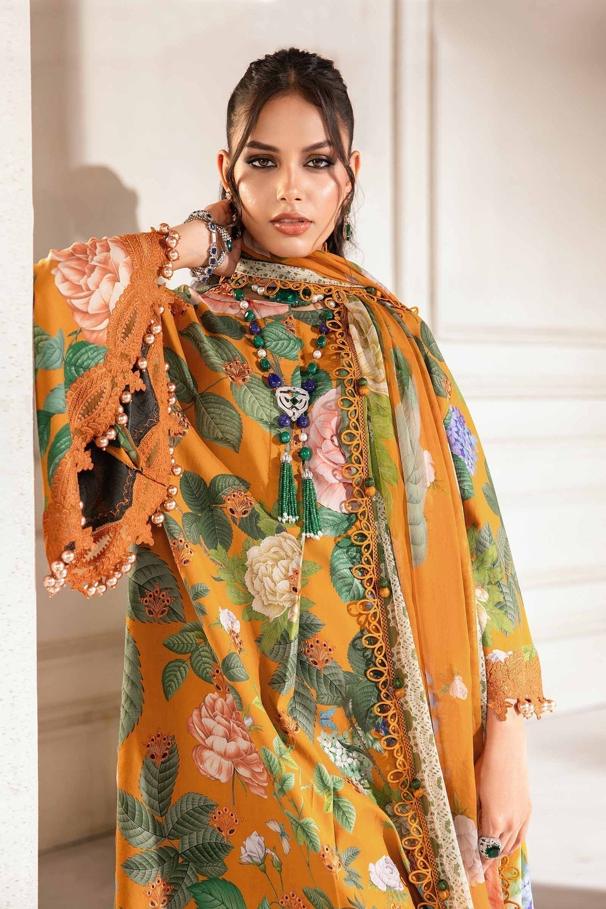 Maria.B | M Print Eid Edit | MPT-2210-B -  Maria B Luxury - Original Designer Dress - House of Maryam