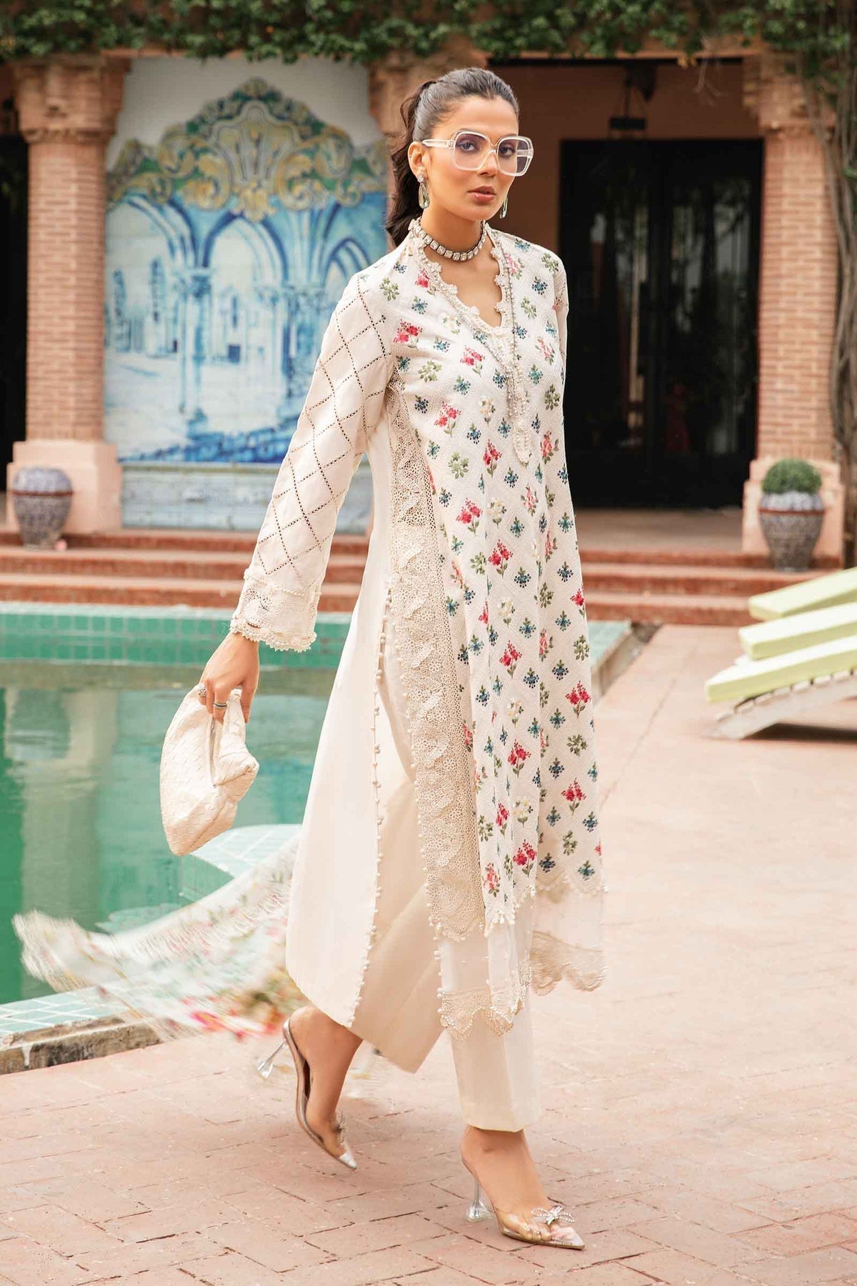 Maria.B | M Print Eid Edit | MPT-2203-A -  Maria B Luxury - Original Designer Dress - House of Maryam