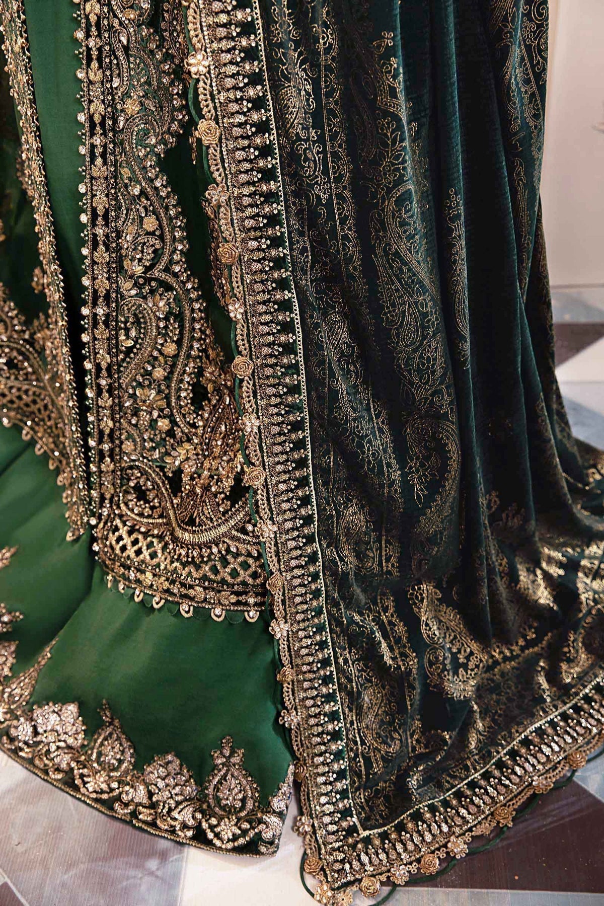 Maria B | Mbroidered Formals 24 | Velvet Suit | BD-2904 -  Maria B Ladies Clothes - Original Designer Dress - House of Maryam
