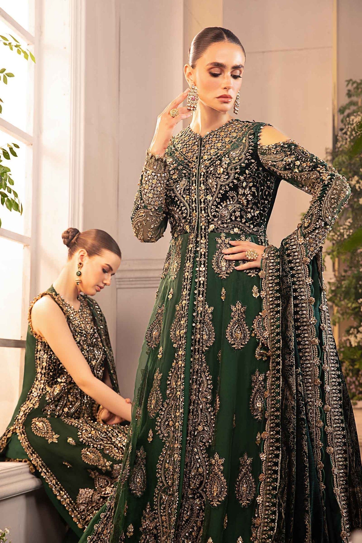 Maria B | Mbroidered Formals 24 | Velvet Suit | BD-2904 -  Maria B Ladies Clothes - Original Designer Dress - House of Maryam