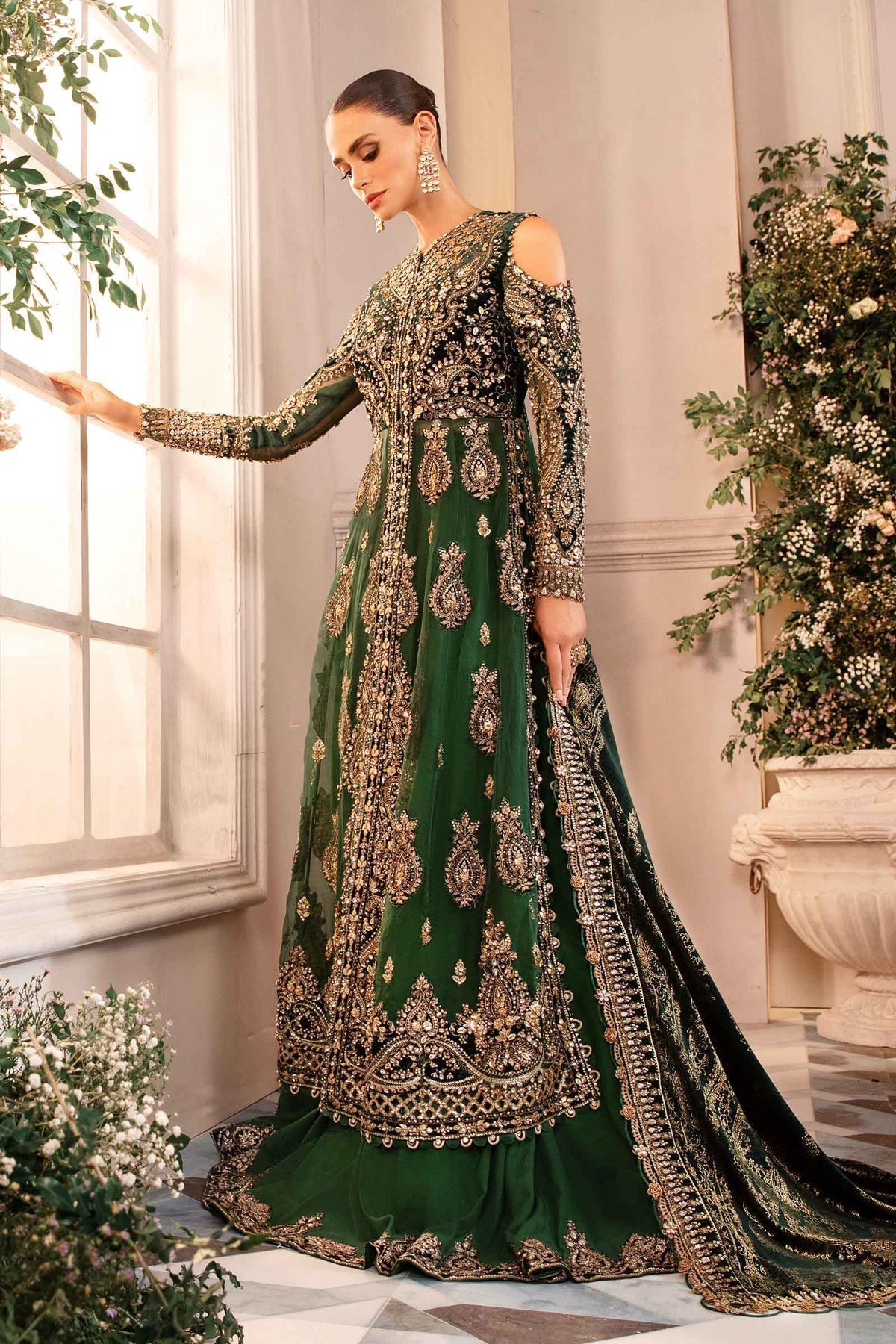 Maria B | Mbroidered Formals 24 | Velvet Suit | BD-2904 -  Maria B Ladies Clothes - Original Designer Dress - House of Maryam