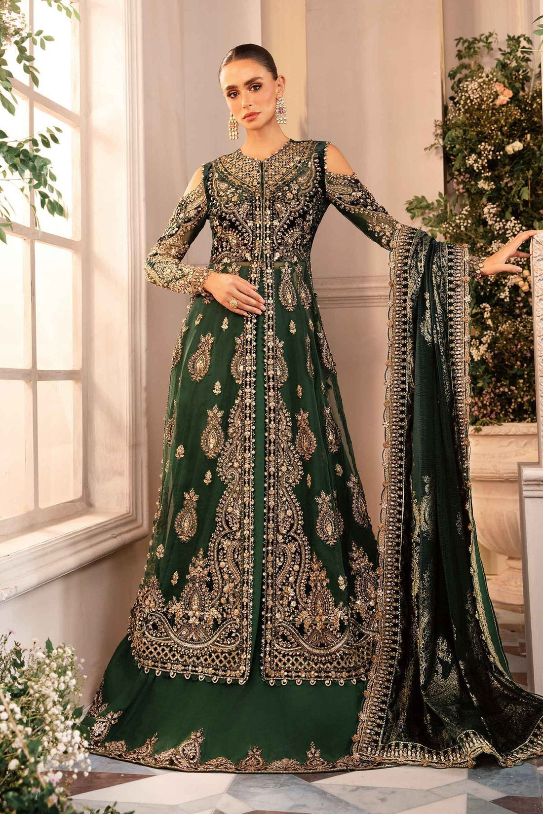 Maria B | Mbroidered Formals 24 | Velvet Suit | BD-2904 -  Maria B Ladies Clothes - Original Designer Dress - House of Maryam