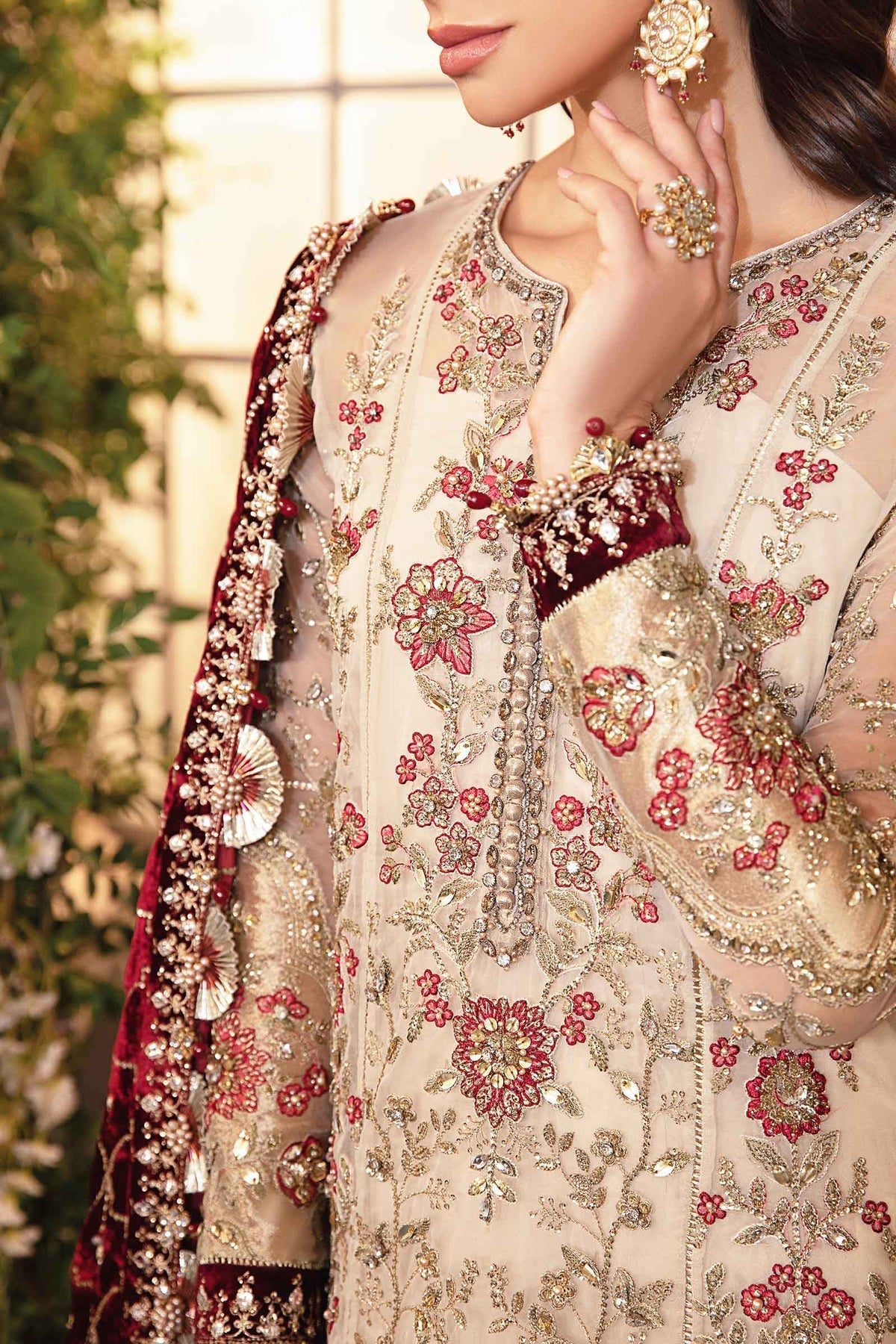 Maria B | Mbroidered Formals 24 | Velvet Suit | BD-2905 -  Maria B Ladies Clothes - Original Designer Dress - House of Maryam
