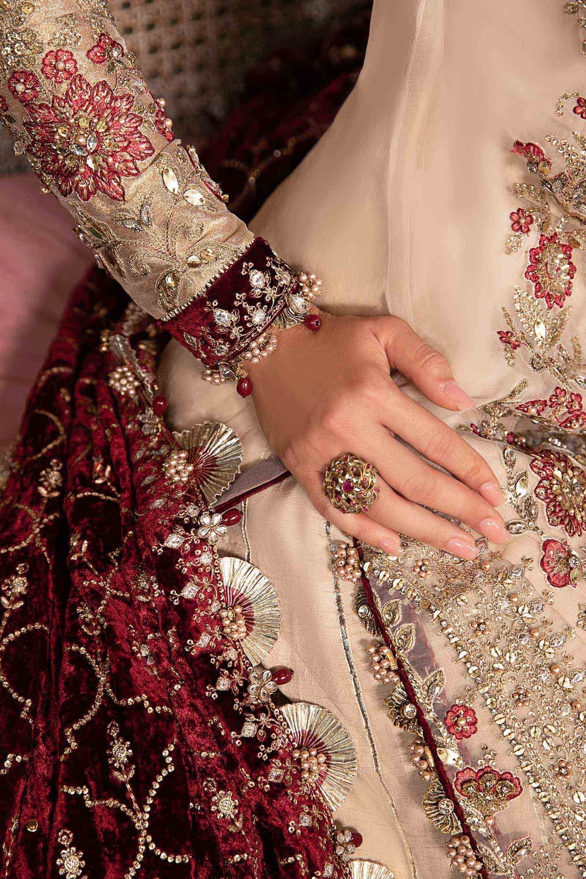 Maria B | Mbroidered Formals 24 | Velvet Suit | BD-2905 -  Maria B Ladies Clothes - Original Designer Dress - House of Maryam