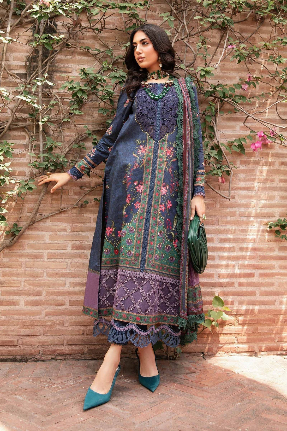 Maria.B | M Print Eid Edit | MPT-2206-B -  Maria B Luxury - Original Designer Dress - House of Maryam
