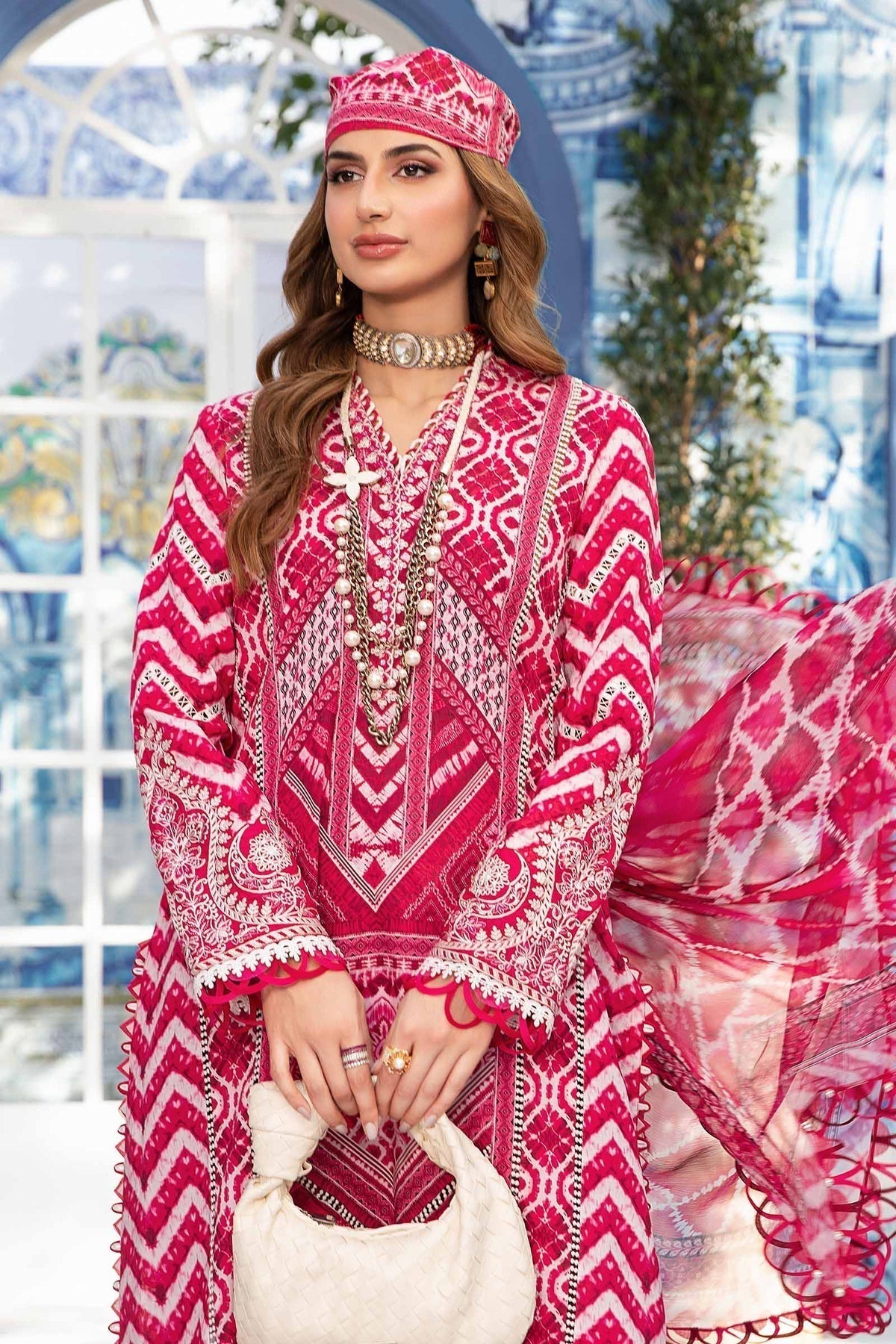 Maria.B | M Print Eid Edit | MPT-2208-A -  Maria B Luxury - Original Designer Dress - House of Maryam