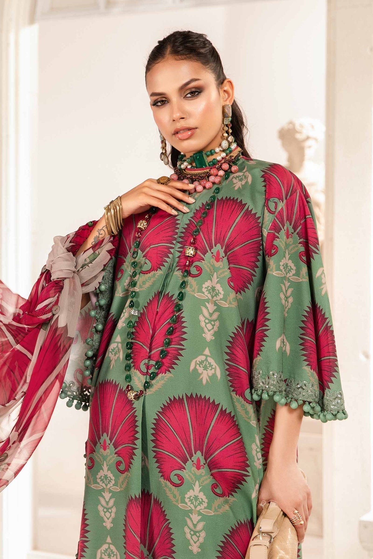 Maria.B | M Print Eid Edit | MPT-2209-A -  Maria B Luxury - Original Designer Dress - House of Maryam