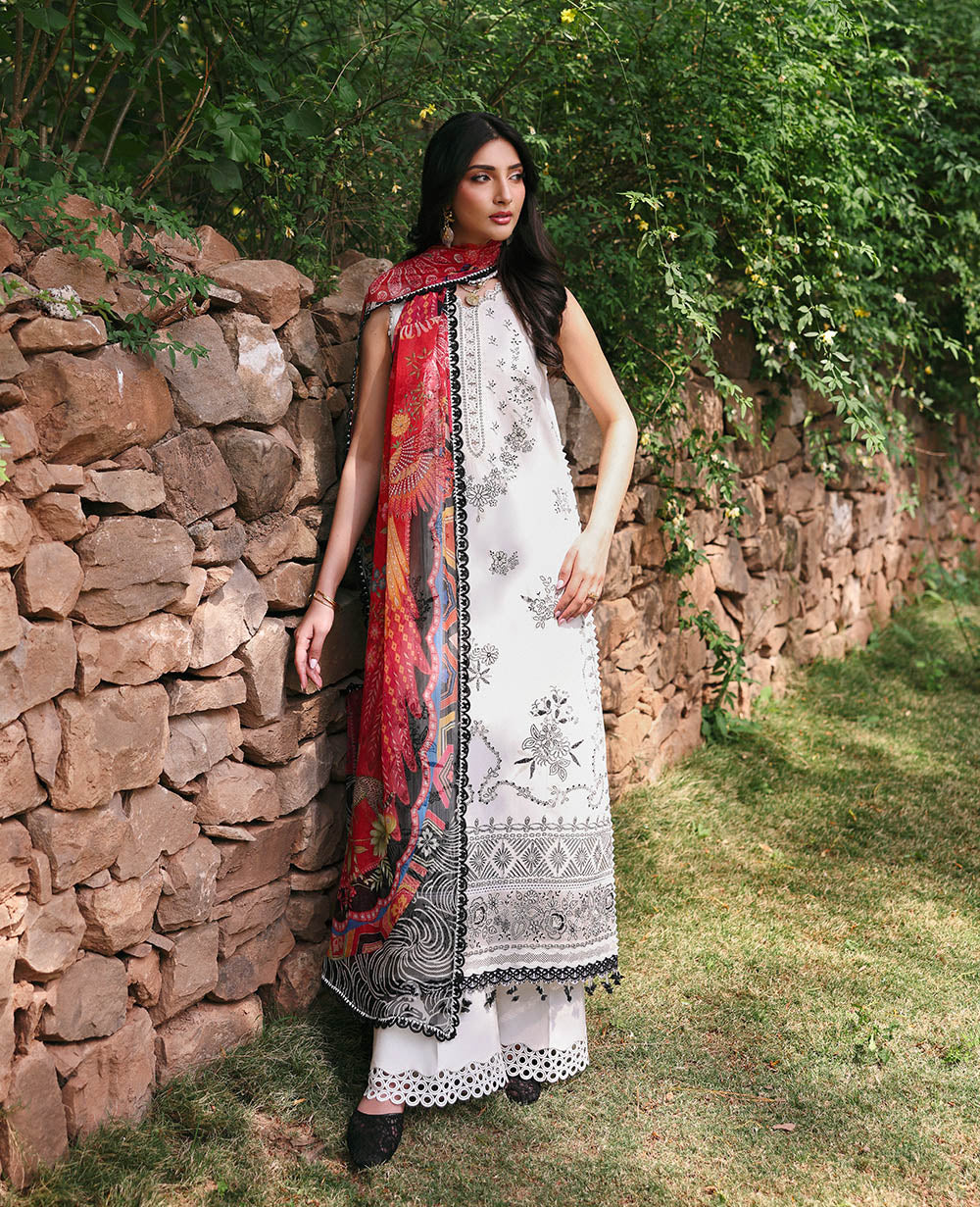 Republic Womenswear | Talia Luxury Lawn 25 | D1-B - Lunara -  Republic Womenswear Ladies Clothes - Original Designer Dress - House of Maryam